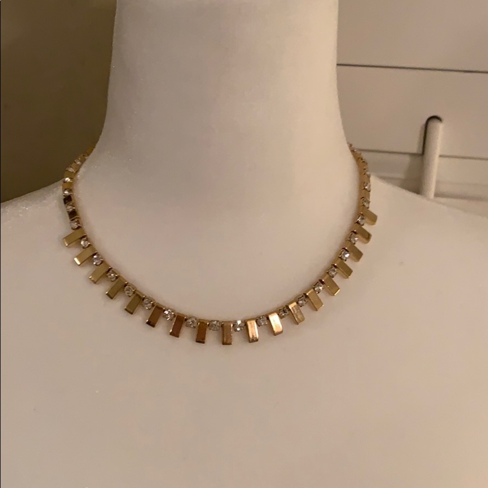 Gold statement necklace